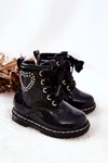 Children's Lacquer Glitter Boots Black Macy's