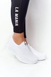 Women's Slip-on Sneakers White Be Stretchy