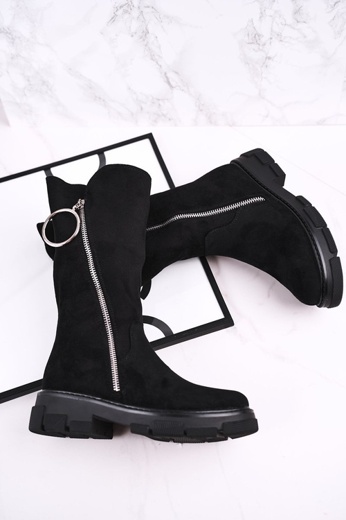 Children's Insulated High Boots Black Norabel