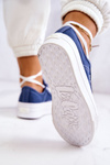 Tenisówki Damskie Platforma Niebieskie Lee Cooper LCW-22-31-0834L