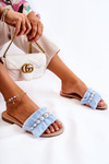 Women's Slippers With Decorative Strap Blue Ramisa 