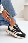 Buty Sportowe Sneakersy Platforma Czarne Thari