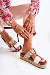 Women's Slippers With Eco Leather White Simona