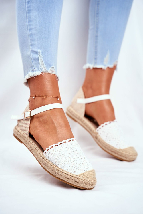 Women's Espadrilles On Platform White Vienna
