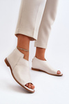 Women's Leather Sandals Laura Messi 2443 White