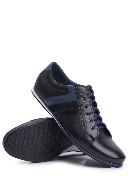 Men's Casual Leather Half Boots Nikopol Black 1721