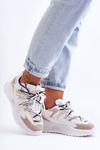 Leather Platform Sports Shoes White Sifel