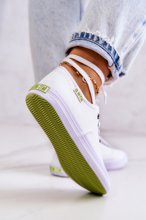 Tenisówki Lekkie Damskie Białe Big Star JJ274260