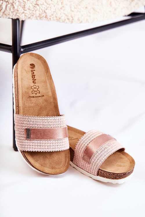 Klapki Damskie Klasyczne Różowe Inblu NM000025