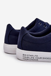 Men's Low Textile Sneakers Big Star LL174076 Navy Blue