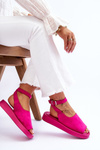 Comfortable Women's Sandals On The Platform Fuchsia Rubie