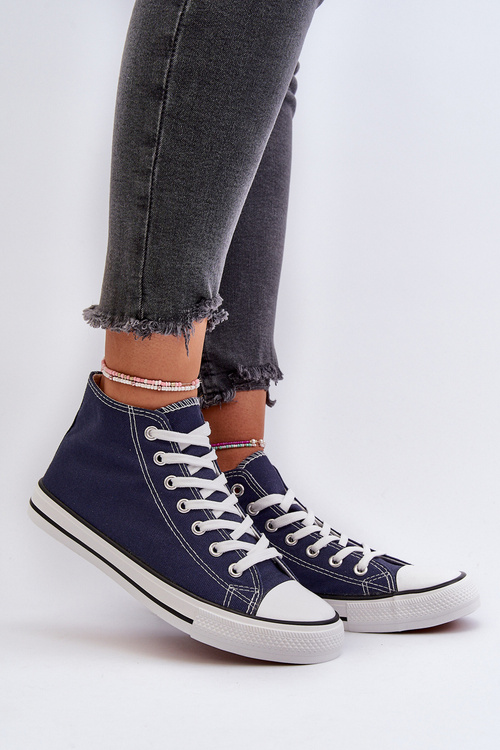 Navy Blue Women's Sneakers Socerio