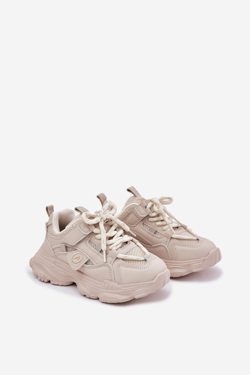 Children's Sneakers On Platform Beige Hanomess