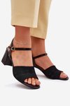 Women's Heeled Sandals Black Sarena