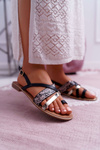 Women's Flat Elegant Sandals Black Beathe