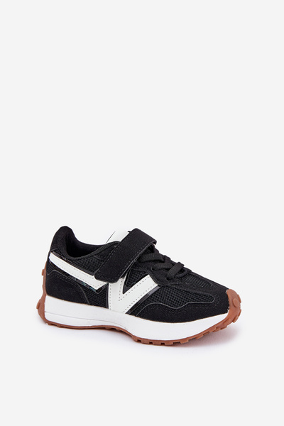 Children's Velcro Sneakers Black Tezzu