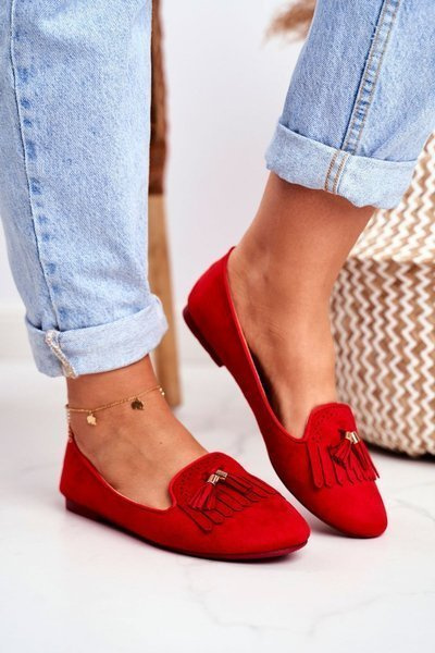 Women’s Loafers Red Lords Fringe Blue Therese