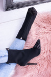 Black Suede Stiletto Boots Regio