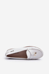 Women's White Platform Moccasins Railav