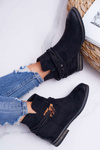 Women's Suede Boots Hidden Anchor Black Mirley