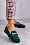 Suede Classic Loafers Green Roddie