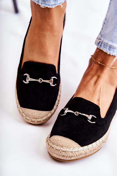 Classic Women's Slip-On Espadrilles Black Oresa