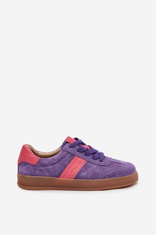 Suede Women's Sneakers Vinceza 79576 Purple