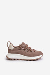 Women'S Suede Sneakers With Thick Laces Beige Artiker 54C1409