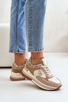 Beige Platform Women's Sneakers Debizia