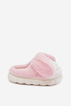 Children's Fur Slippers Bunny Pink Farnise