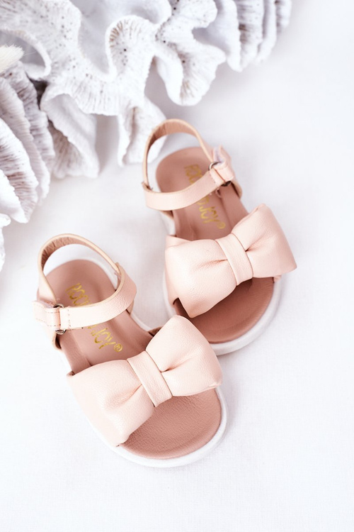 Children's Sandals With Bow Pink Abbie