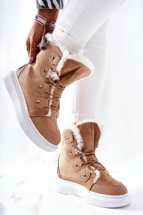 Fleece-lined Boots Beige Hoppy