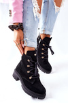 Women’s Suede Boots Black Nicole 2674