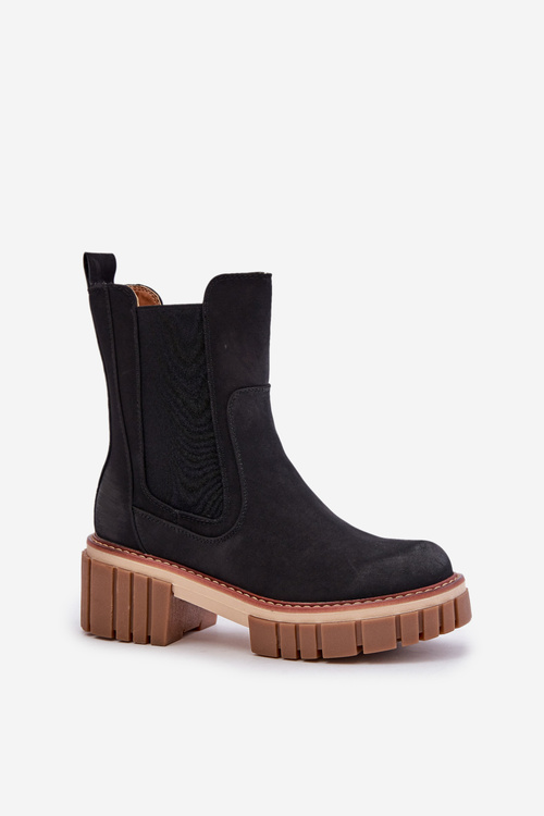 Ankle Boots With Zip Insulated Black Linneviae