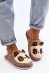 Warm Women's Slippers Brown Priseth