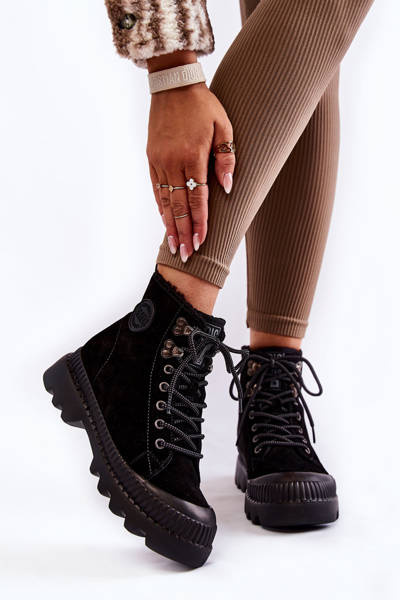Suede Warm Boots Big Star KK274522 Black