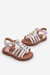 Children's Gladiator Sandals with Velcro in Multicolor Radovia