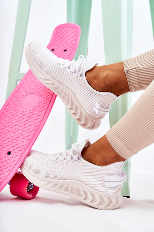 Women's sports material shoes White Lenney