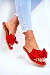 Women's Slides With Bow Red Malaysia
