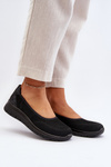 Platform Ballet Flats and Wedges Black Aviaba