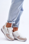 Sneakersy Damskie Koturn Suwak Wielobarwne C1058