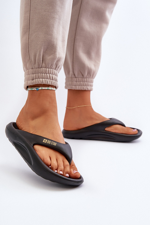 Women's Foam Flip Flops Big Star NN274A649 Black