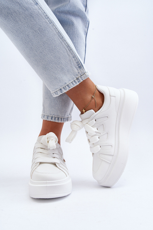Women's Platform Sneakers White Asylia