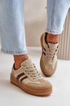Women's Platform Sneakers Brown Nesonice
