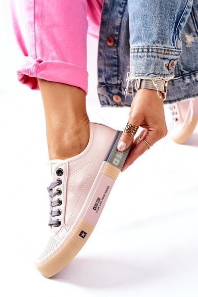 Women's Leather Sneakers BIG STAR II274133 Nude
