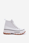 White Platform High Top Women's Sneakers Valvia