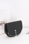 Women's Black Stylish Letterman Handbag