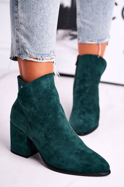 Women's Boots On Heel Green So Good
