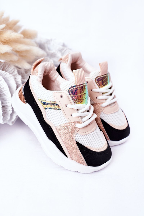 Children's Sport Shoes Sneakers Black-Pink Game Time