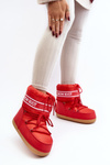 Women's lace-up snow boots Red Soia